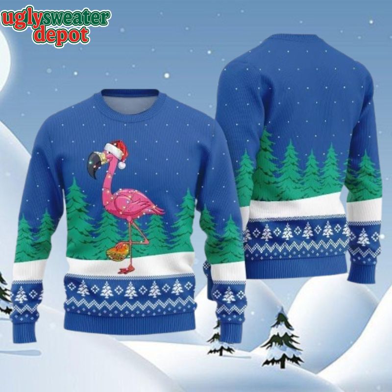 Christmas Flamingo Tacos Ugly Christmas Sweater