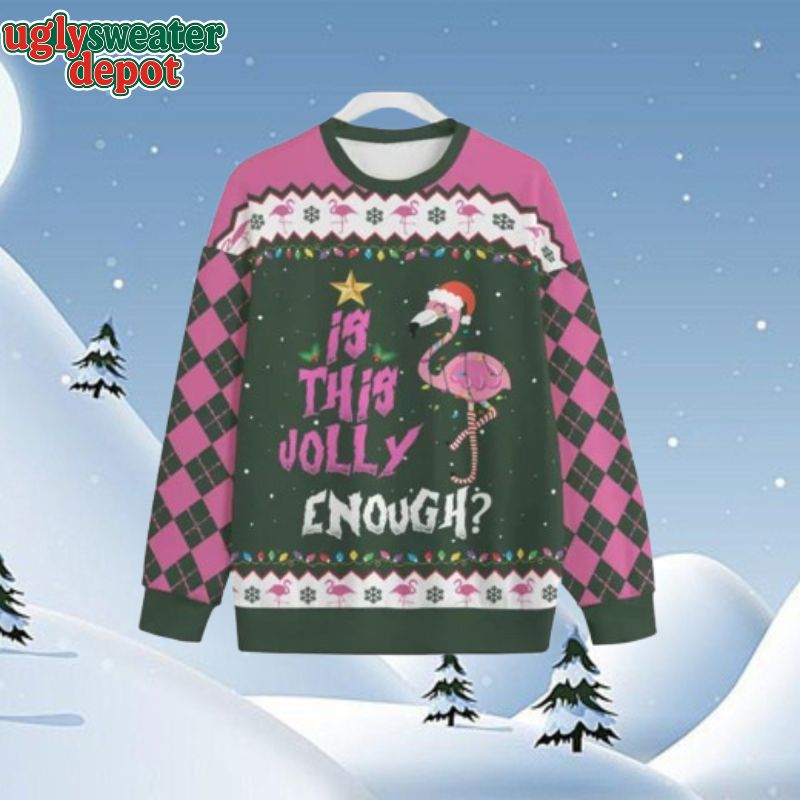 Make Today Flamazing Flamingo Ugly Christmas Sweater