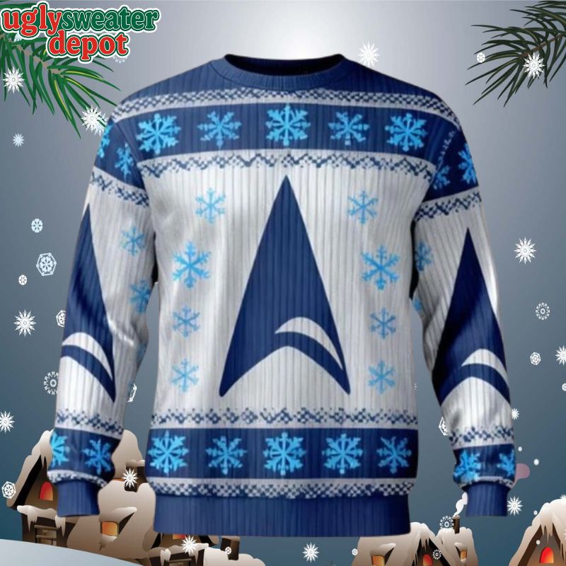 Sci-Fi Holiday Starfleet Christmas Ugly Sweater
