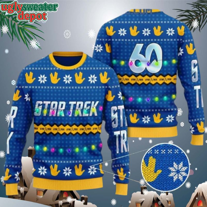 Star Trek 60th Anniversary Ugly Sweater Christmas