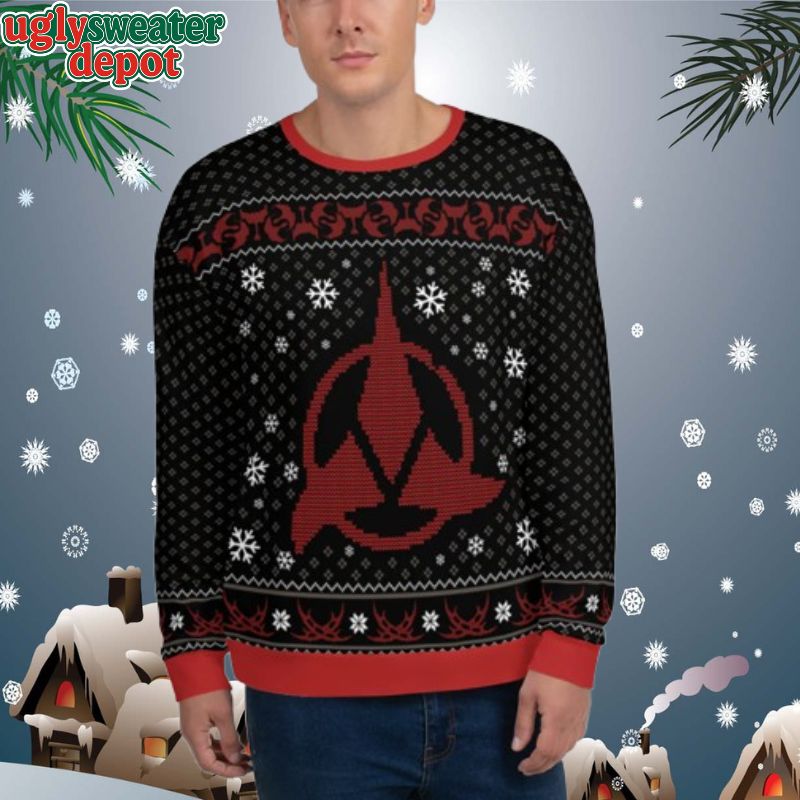 Star Trek Klingon Christmas Adult Ugly Christmas Sweater
