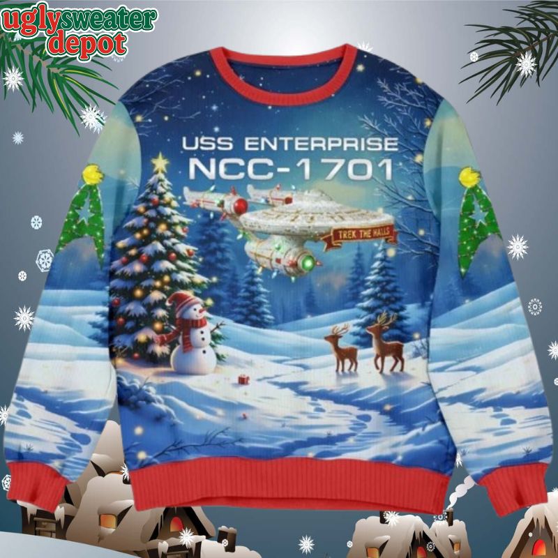 Star Trek USS Enterprise NCC-1701 Ugly Christmas Sweater