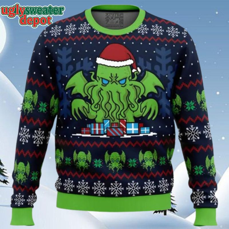 Call Of Christmas Cthulhu Christmas Gift Knitted Ugly Sweater