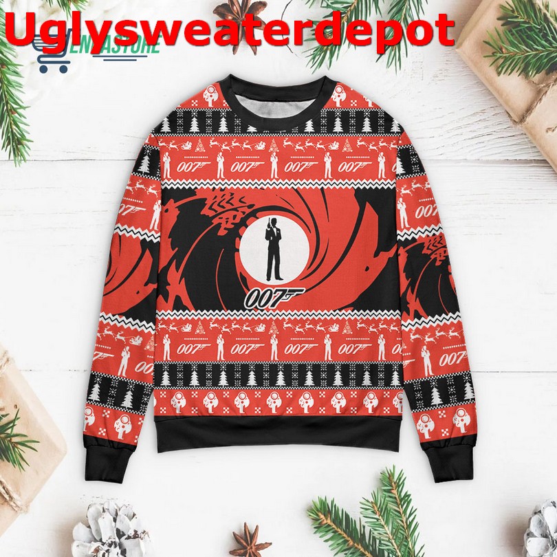 007 Detective Christmas sweater