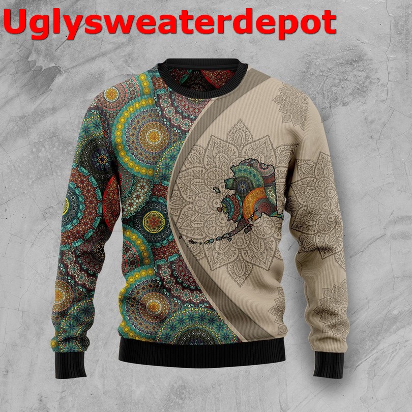 Alaska Mandala Christmas sweater