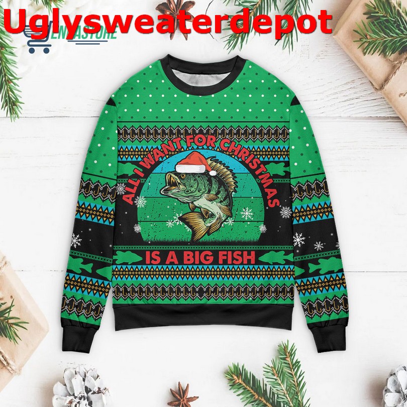 All I Want For Christmas is Alaskan Malamute Ugly Christmas Sweater