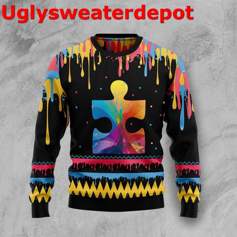 Autism Mom UnBreakable Ugly Christmas Sweater