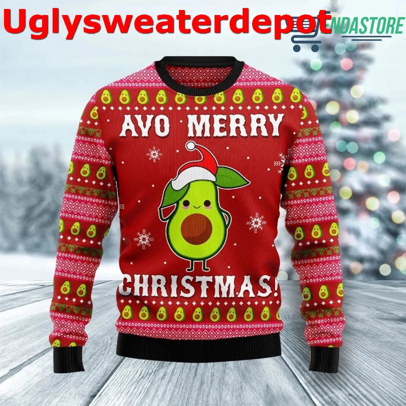 Avocado Oh my god look at her Christmas sweater Avocado Oh my god look at her Christmas sweater