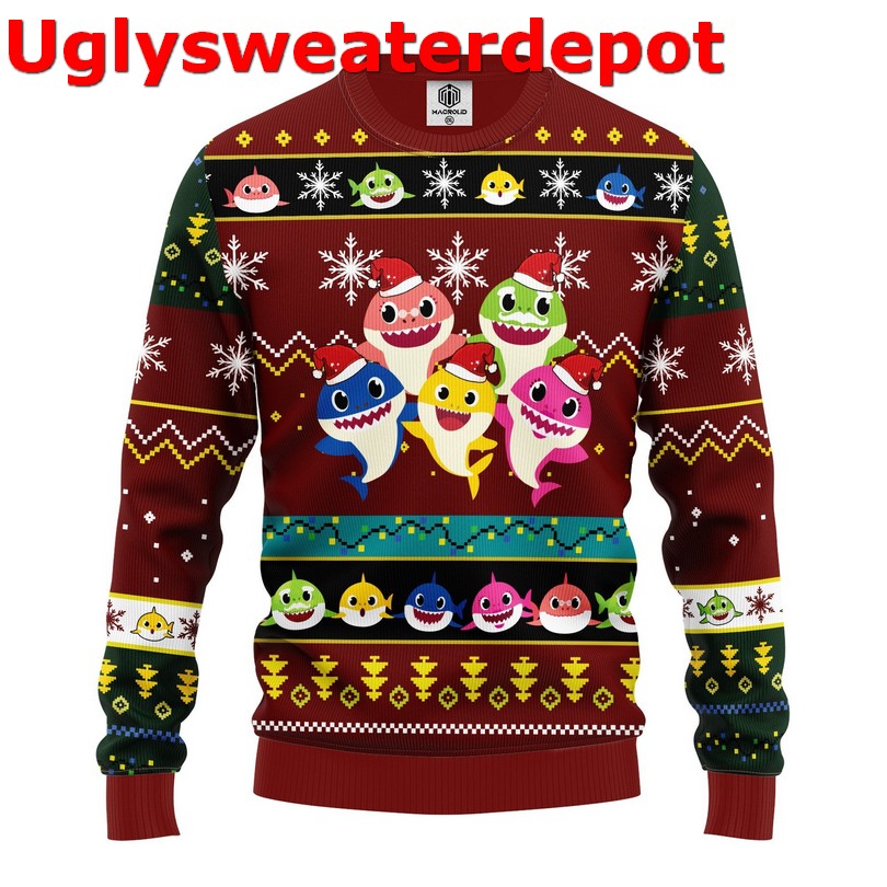 Baby Shark ugly Christmas sweater