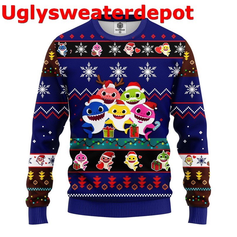 Baby Hippo Moo Deng Ugly Christmas Sweater Baby Hippo Moo Deng Ugly Christmas Sweater