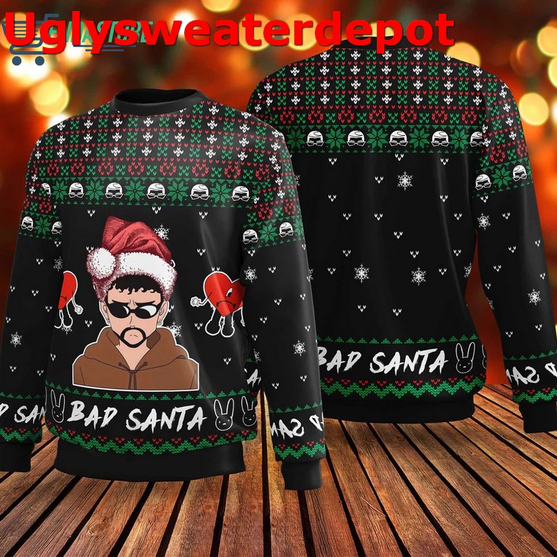 Bah Humpug Santa Hat Ugly Christmas Sweater