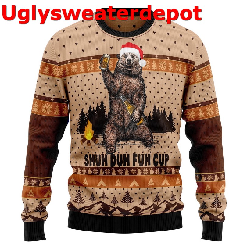 Bear They Not Like Us Christmas Ugly Sweater Bear They Not Like Us Christmas Ugly Sweater