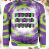 Beetlejuice Never Trust The Living Halloween Horror Ugly Sweater Beetlejuice Never Trust The Living Halloween Horror Ugly Sweater