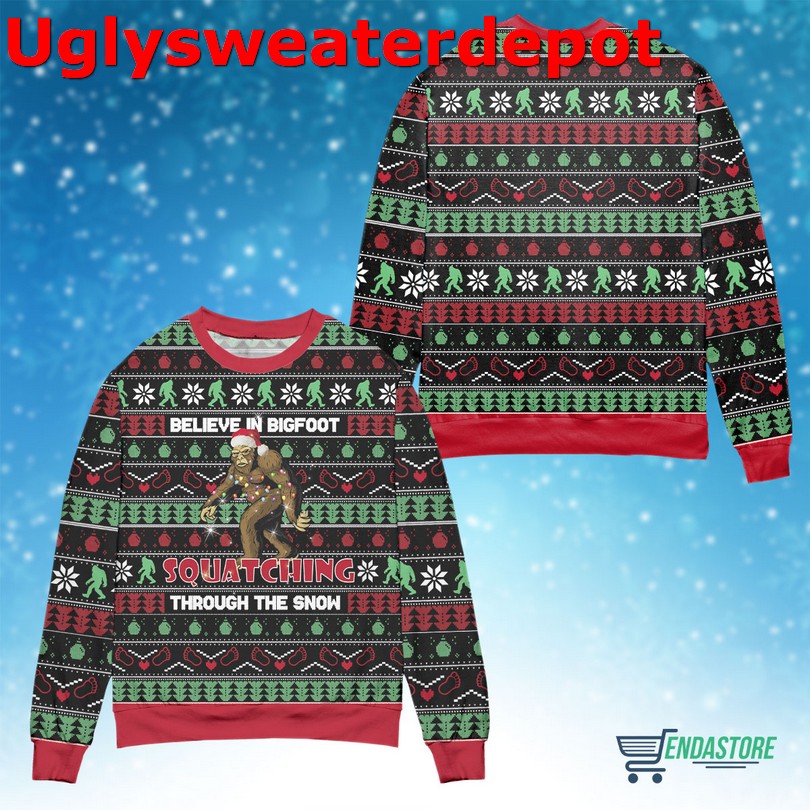 Big foot Christmas sweater Big foot Christmas sweater