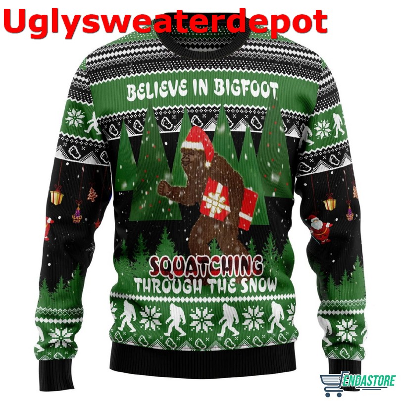 Bigfoot Trending Design ugly Christmas sweater Bigfoot Trending Design ugly Christmas sweater