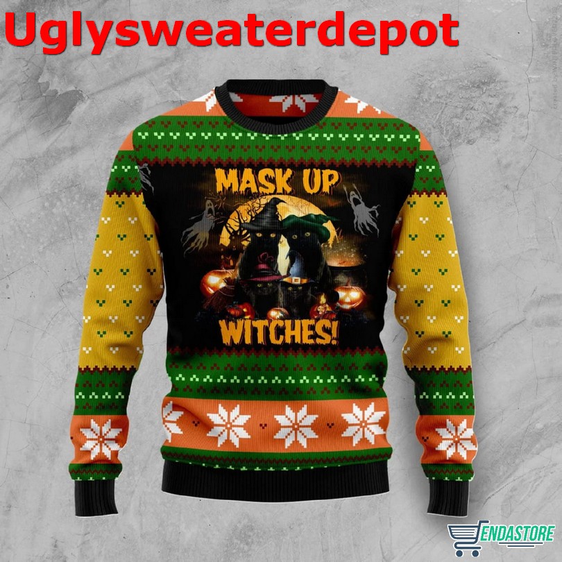 Black cat meowy Christmas sweater Black cat meowy Christmas sweater