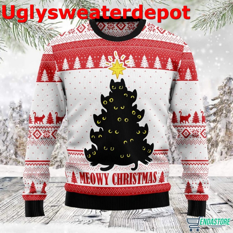 Black Cat on the naughty list and i regret nothing Christmas sweater Black Cat on the naughty list and i regret nothing Christmas sweater