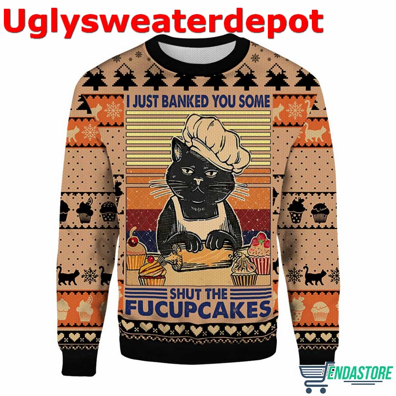 Black cat socks meowy Christmas sweater Black cat socks meowy Christmas sweater