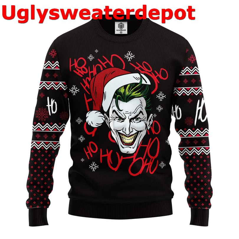Black-Funny Trump Face Ugly Sweater