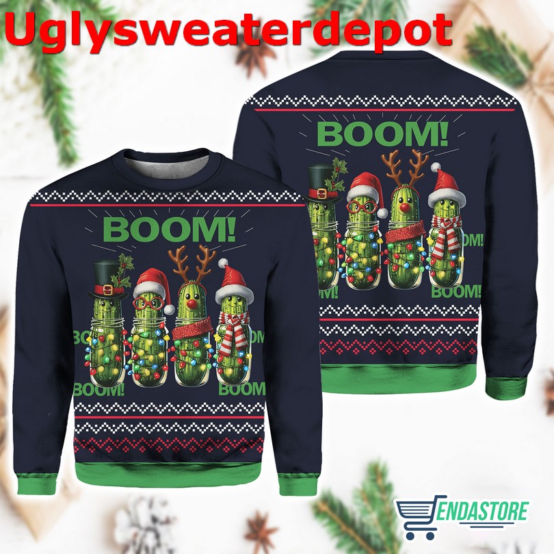 Book Pine Merry Christmas Ugly Christmas Sweater