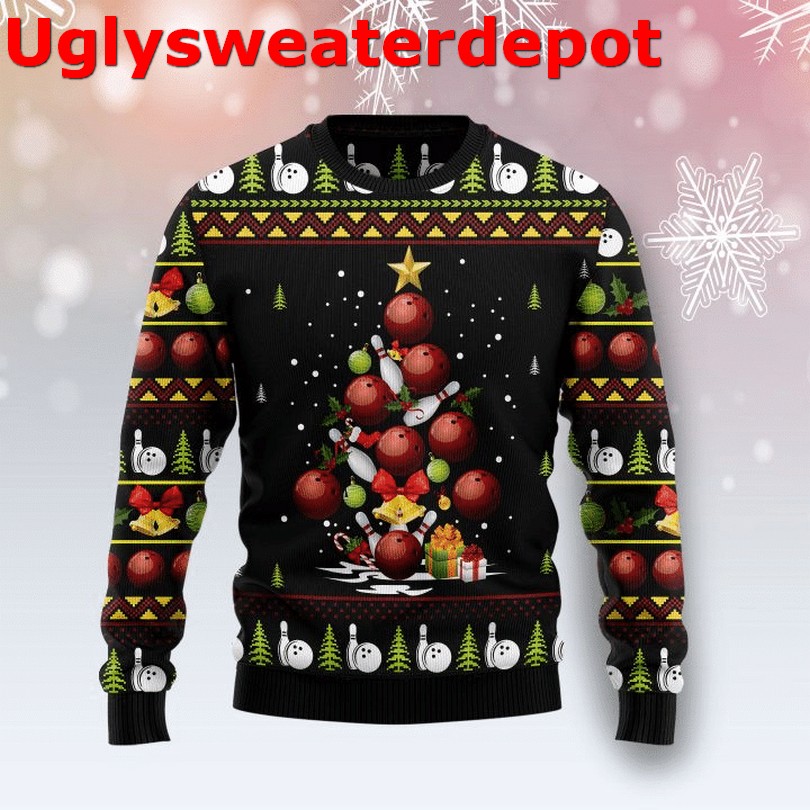 Bowling rollin with my snowmies Christmas sweater