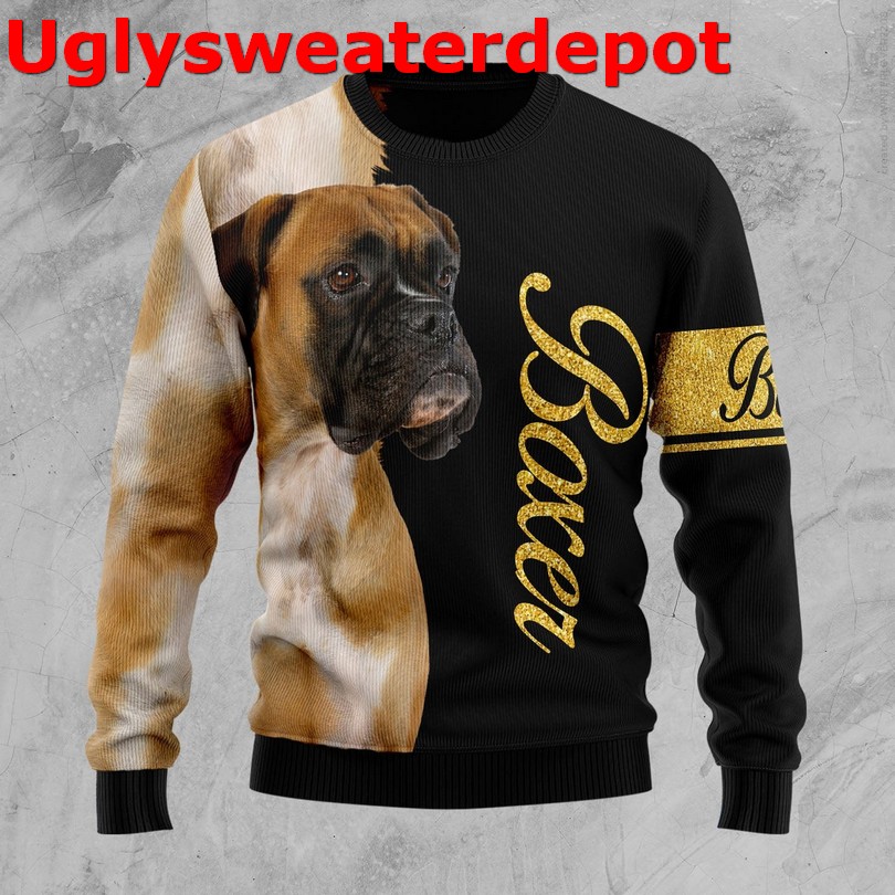 Boxer xmas ball Christmas sweater Boxer xmas ball Christmas sweater