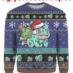 Bulbasaur Merry Christmas sweater
