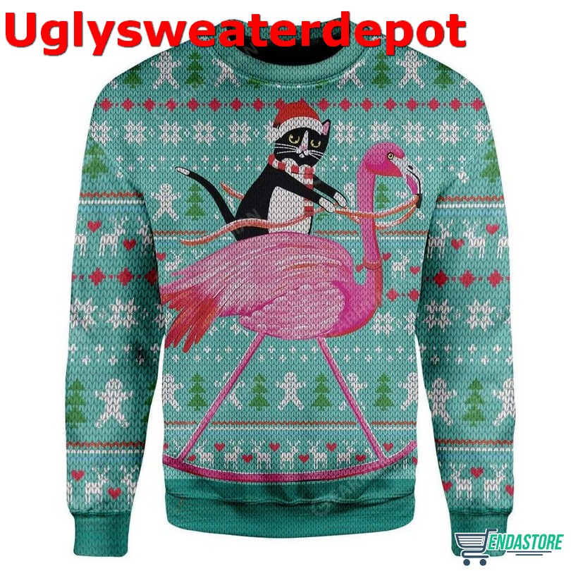 Black Cat snowflake Christmas sweater