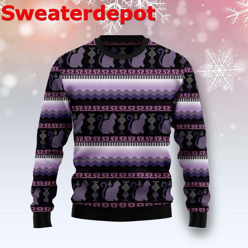 Cat make me happy ugly Christmas sweater