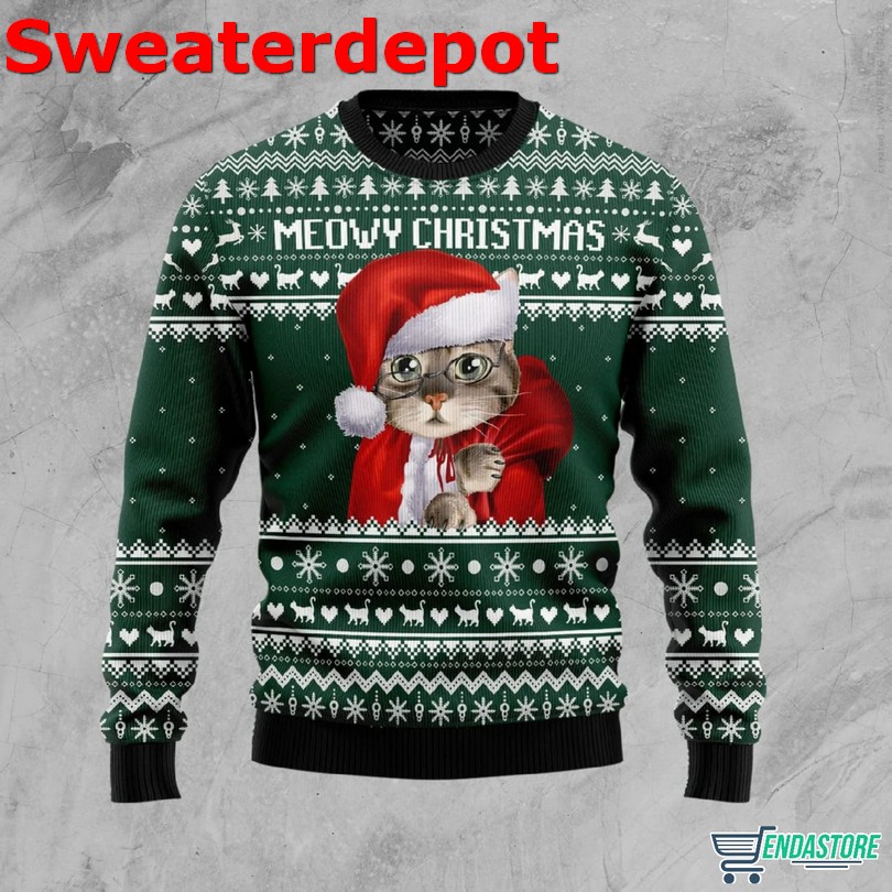 Cat Scratch Ugly Christmas Sweater Cat Scratch Ugly Christmas Sweater