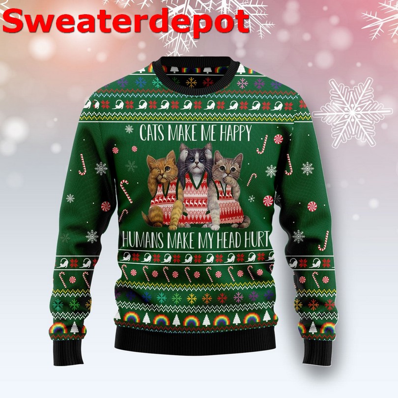 Cats Noel Mc ugly Christmas sweater