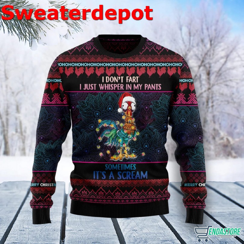 Chicken Daddy ugly Christmas sweater