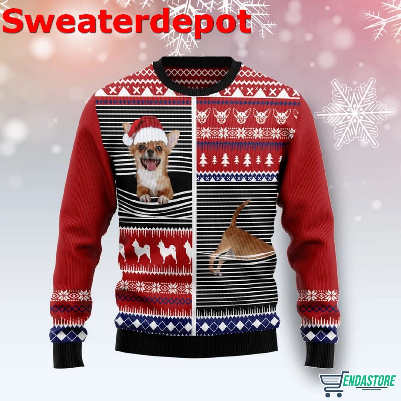 Chihuahua ho ho ho it’s Santa paws Christmas sweater