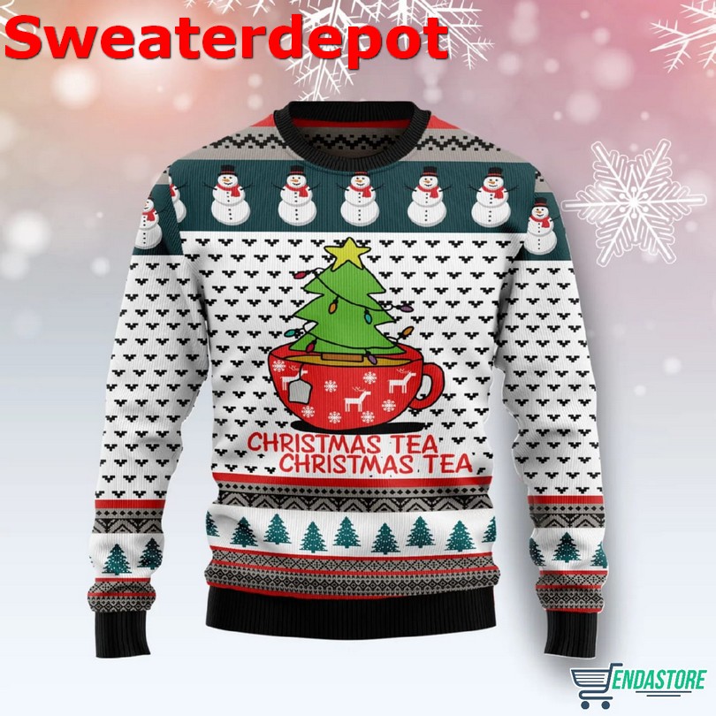 Christmas Trees Bright Pink Christmas Trees Winter Print Knit Pullover Sweater