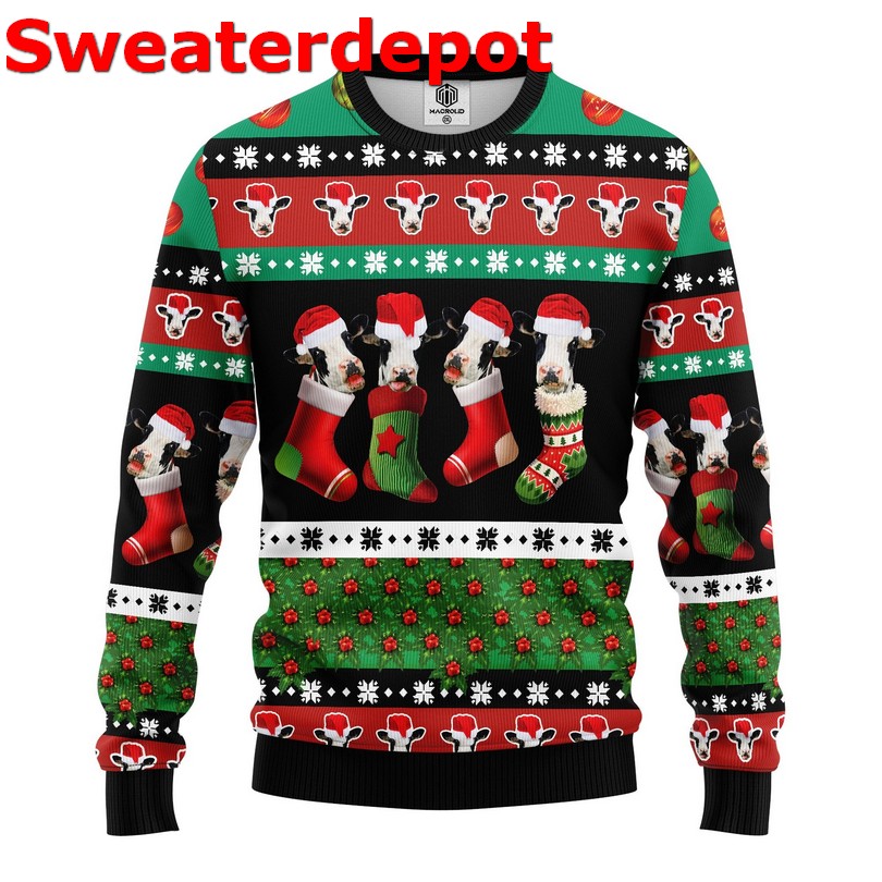 Cow Herd That Ugly Christmas Sweater