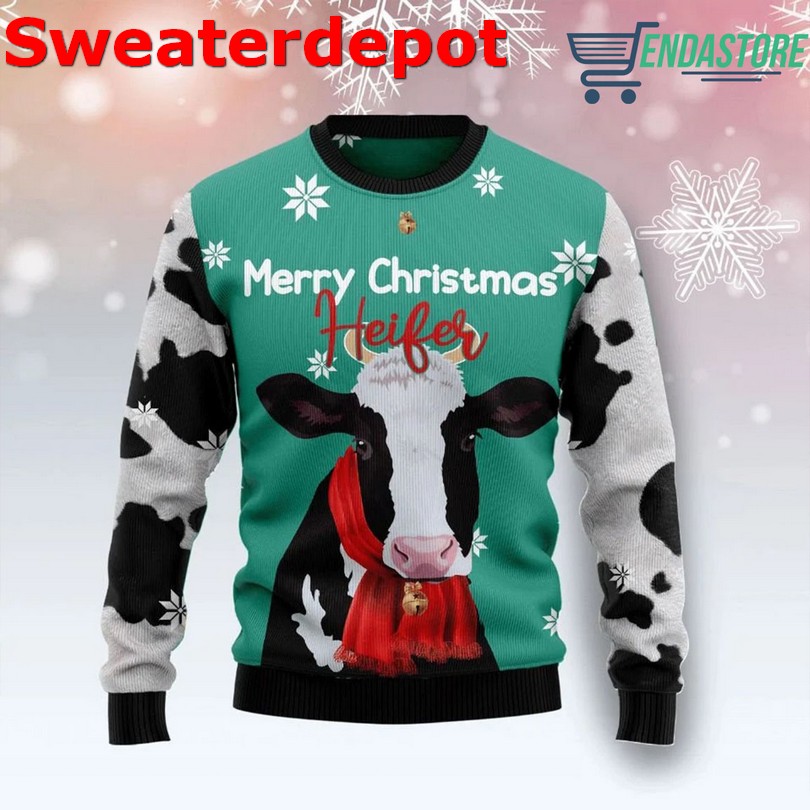 Cow Herd That Ugly Christmas Sweater