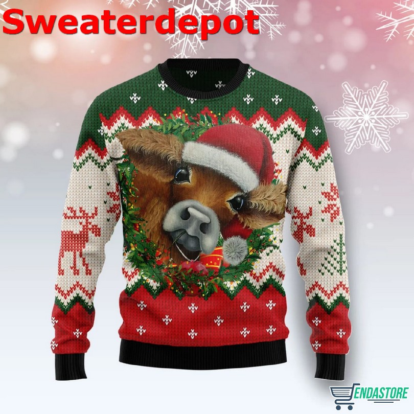 Cow Xmas Ugly Christmas Sweater