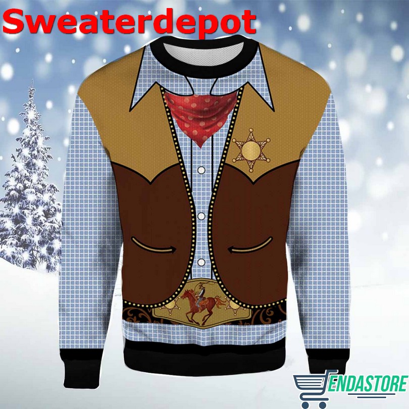 Cowboy Christmas sweater