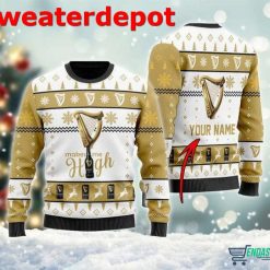 Customized Guinness Makes Me High Ugly Christmas Sweater