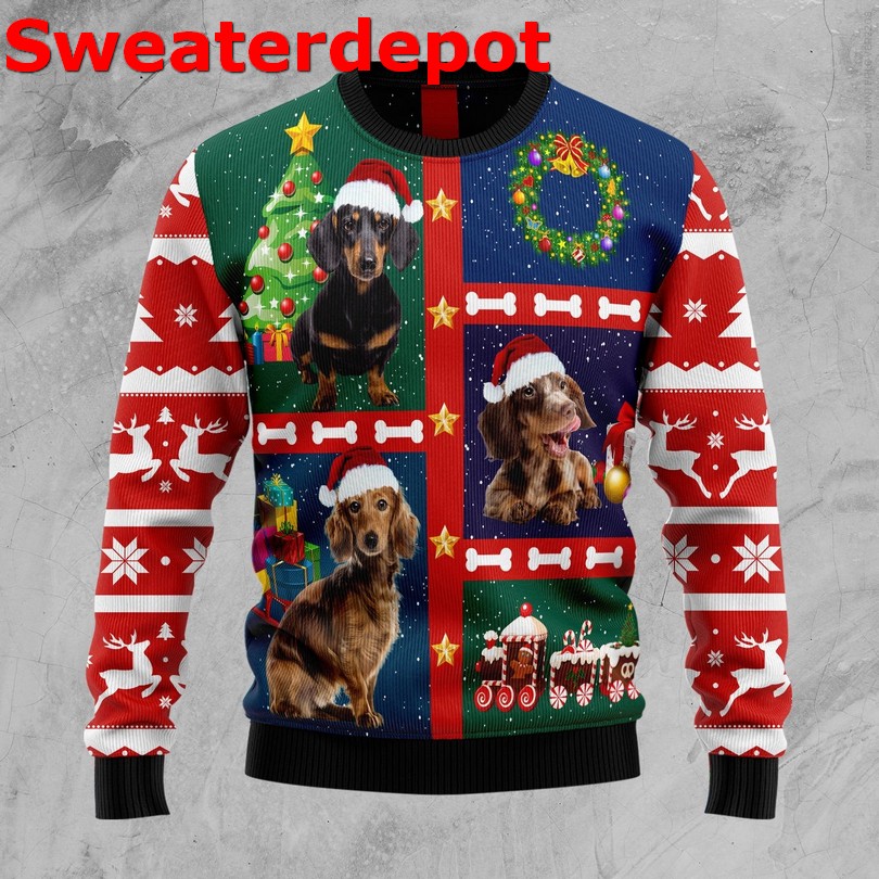 Dachshund Christmas sweater