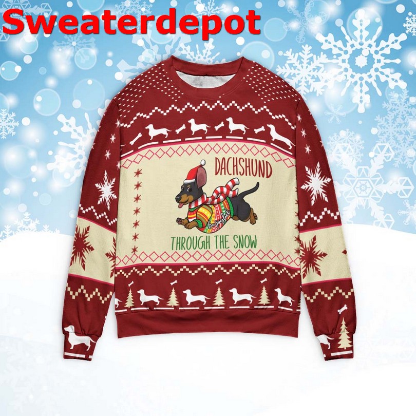 Dachshund ugly Christmas sweater