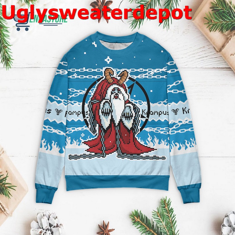 Demon Krampus Christmas sweater