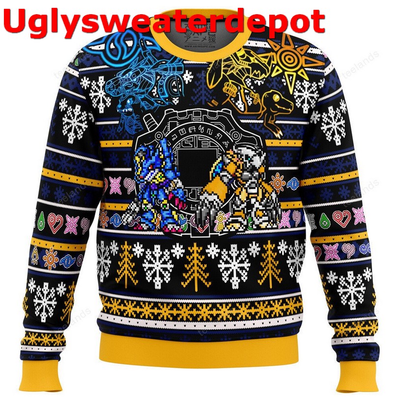 Dinosaur Face Ugly Christmas Sweater