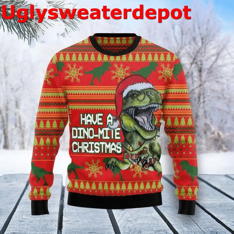 Dinosaur Jumper Christmas Ugly Christmas Sweater