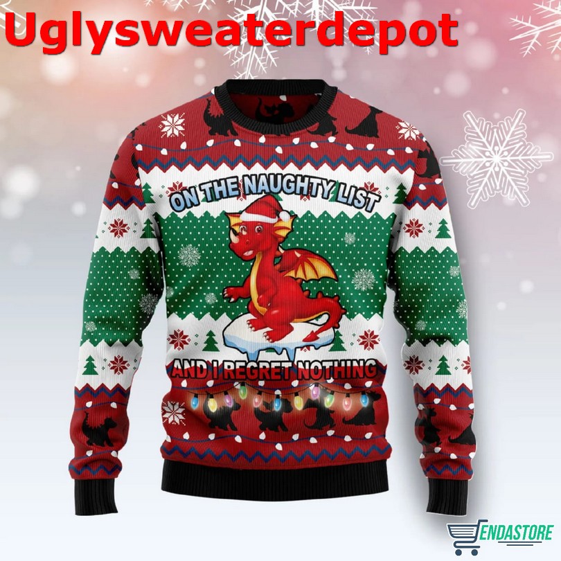 Dragon Color Ugly Christmas Sweater
