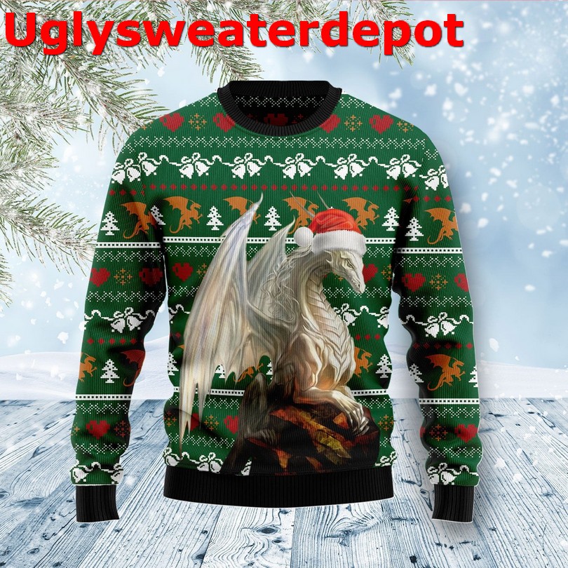 Dragon Nice Ugly Christmas Sweater Dragon Nice Ugly Christmas Sweater