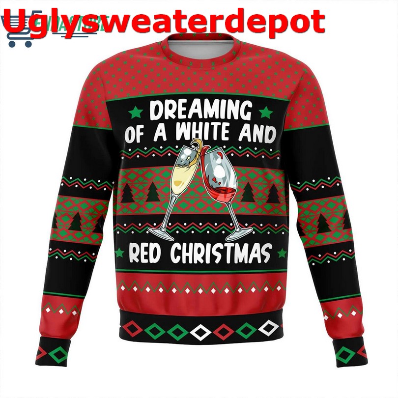 Dreaming of a White and Red Christmas sweater