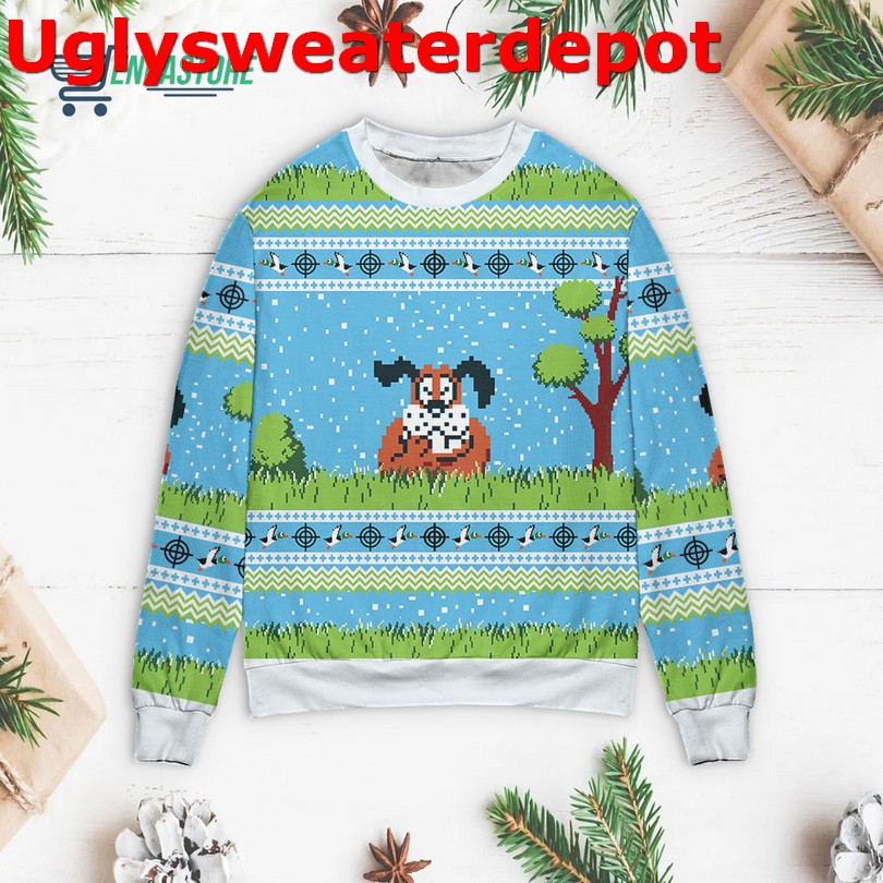 Duck hunt ugly Christmas sweater