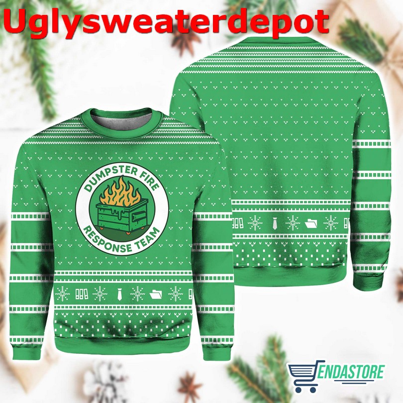 Duck pattern Christmas sweater
