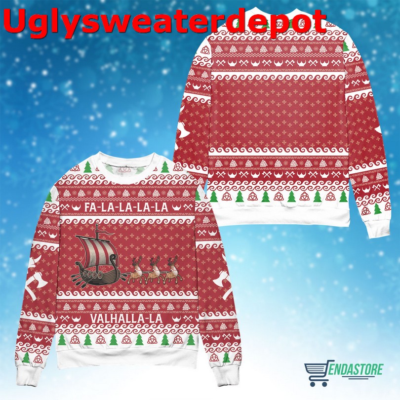 Falalalala valhallala Christmas sweater